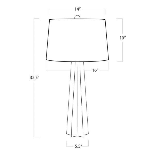 Glass Star Table Lamp